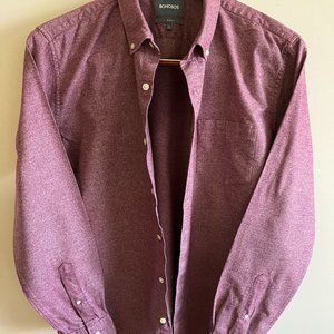 Bonobos Maroon Button Down - Size L Slim Fit